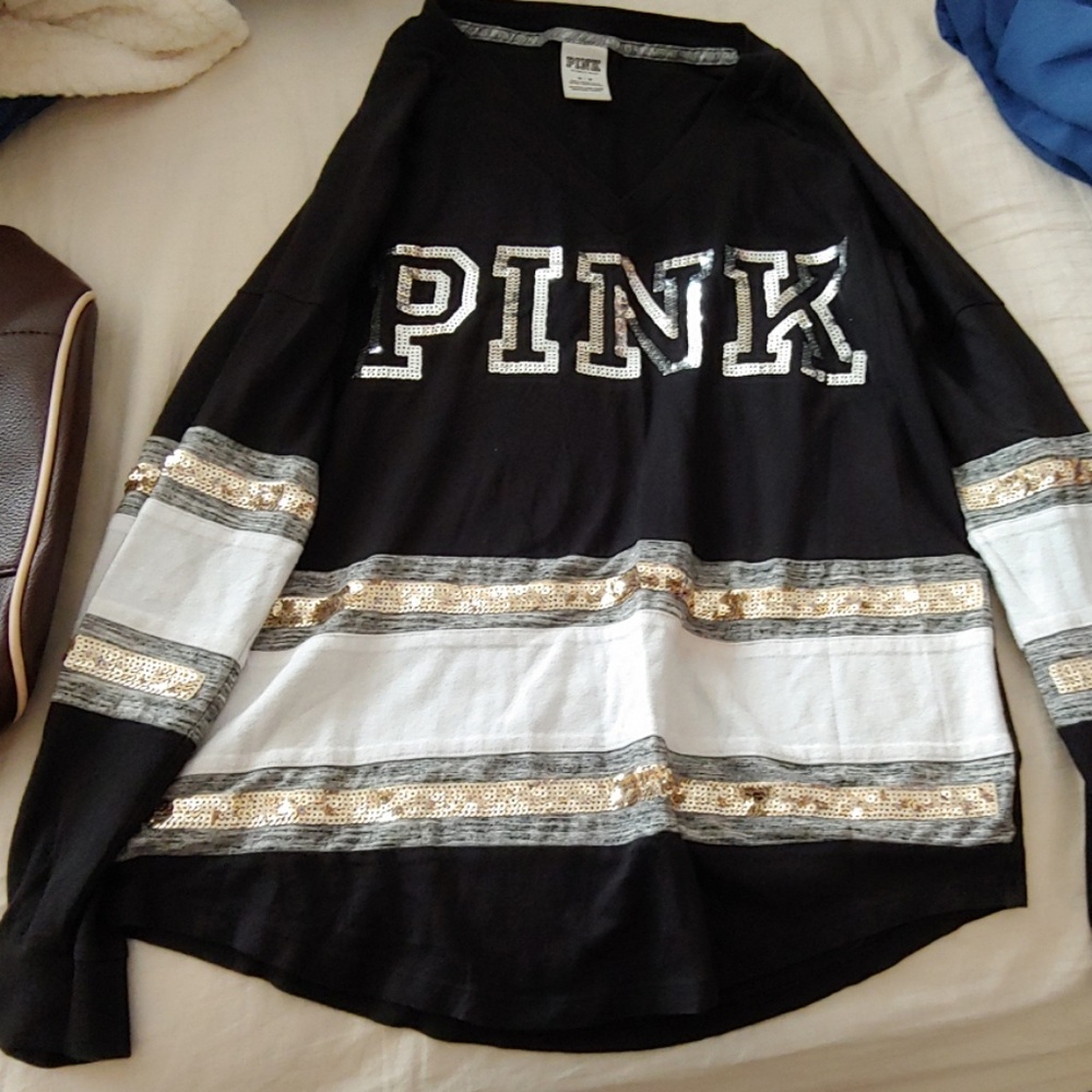 Pink jersey top